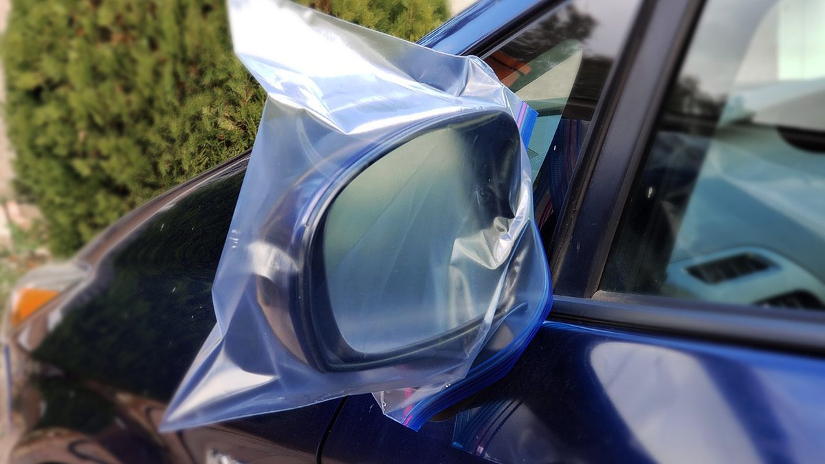 Why Put A Bag On Car Mirror When Travelling Alone
